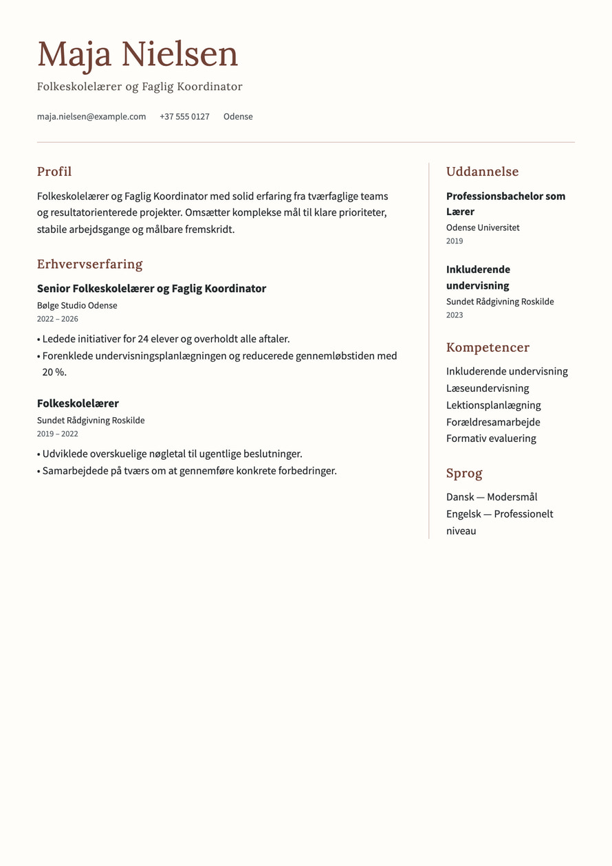 Kindred resume preview
