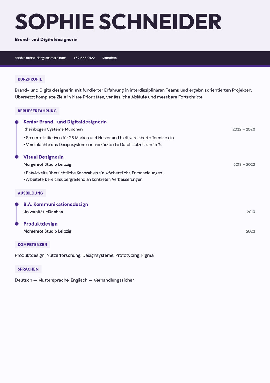 Offset resume preview