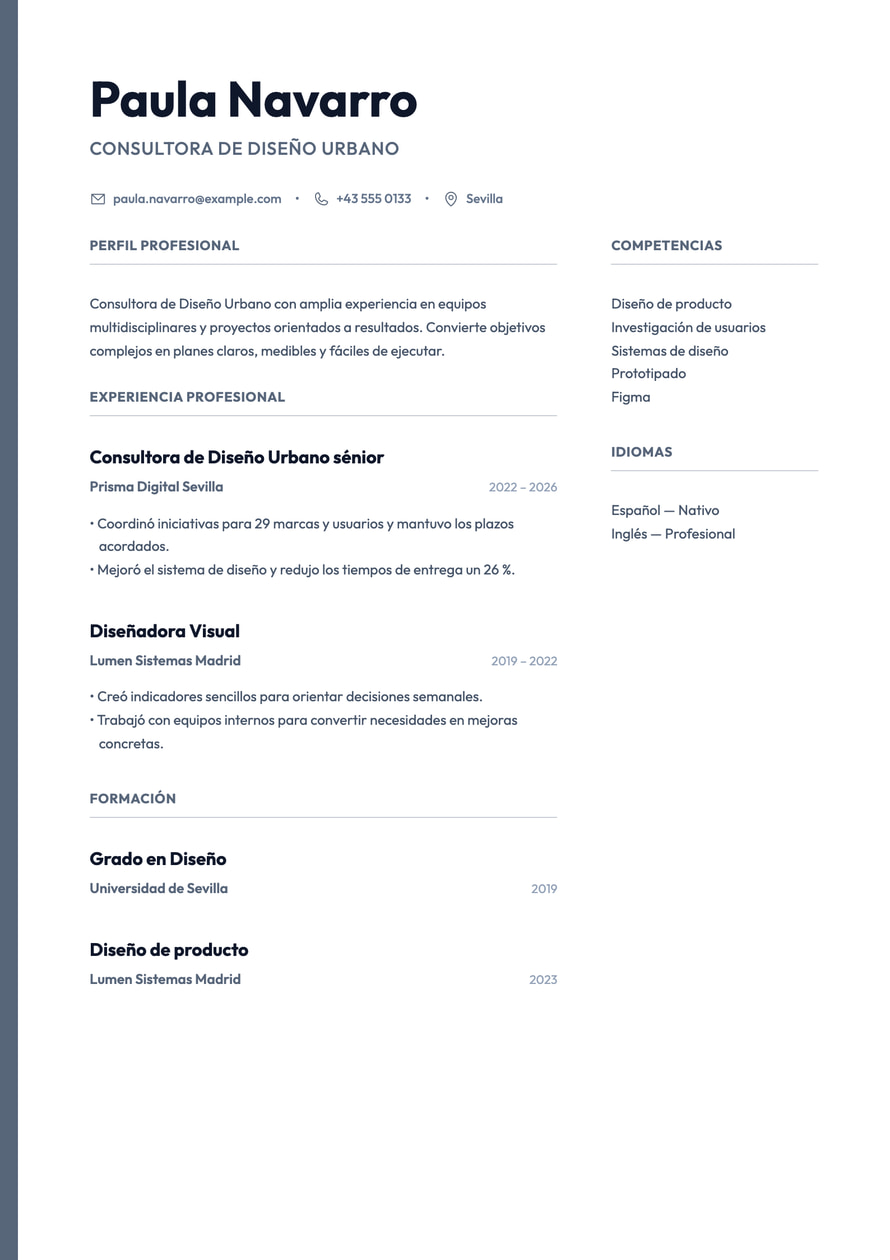 Urban Split resume preview