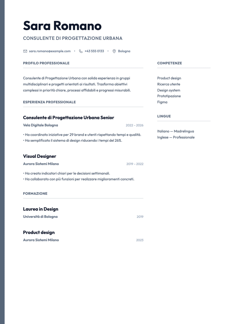 Urban Split resume preview