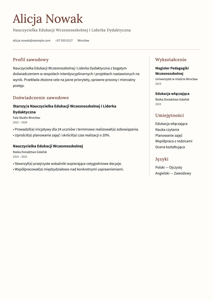 Kindred resume preview
