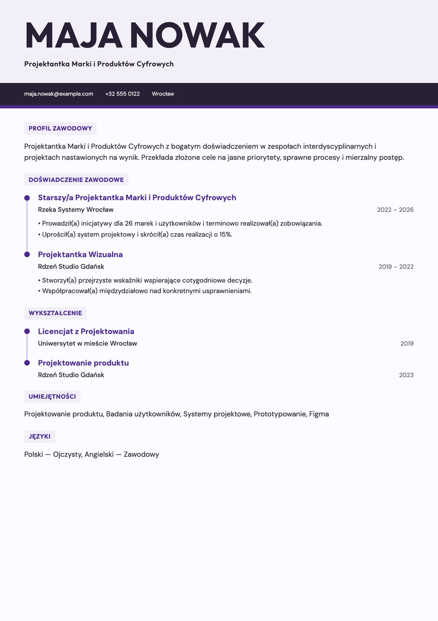 Offset resume preview