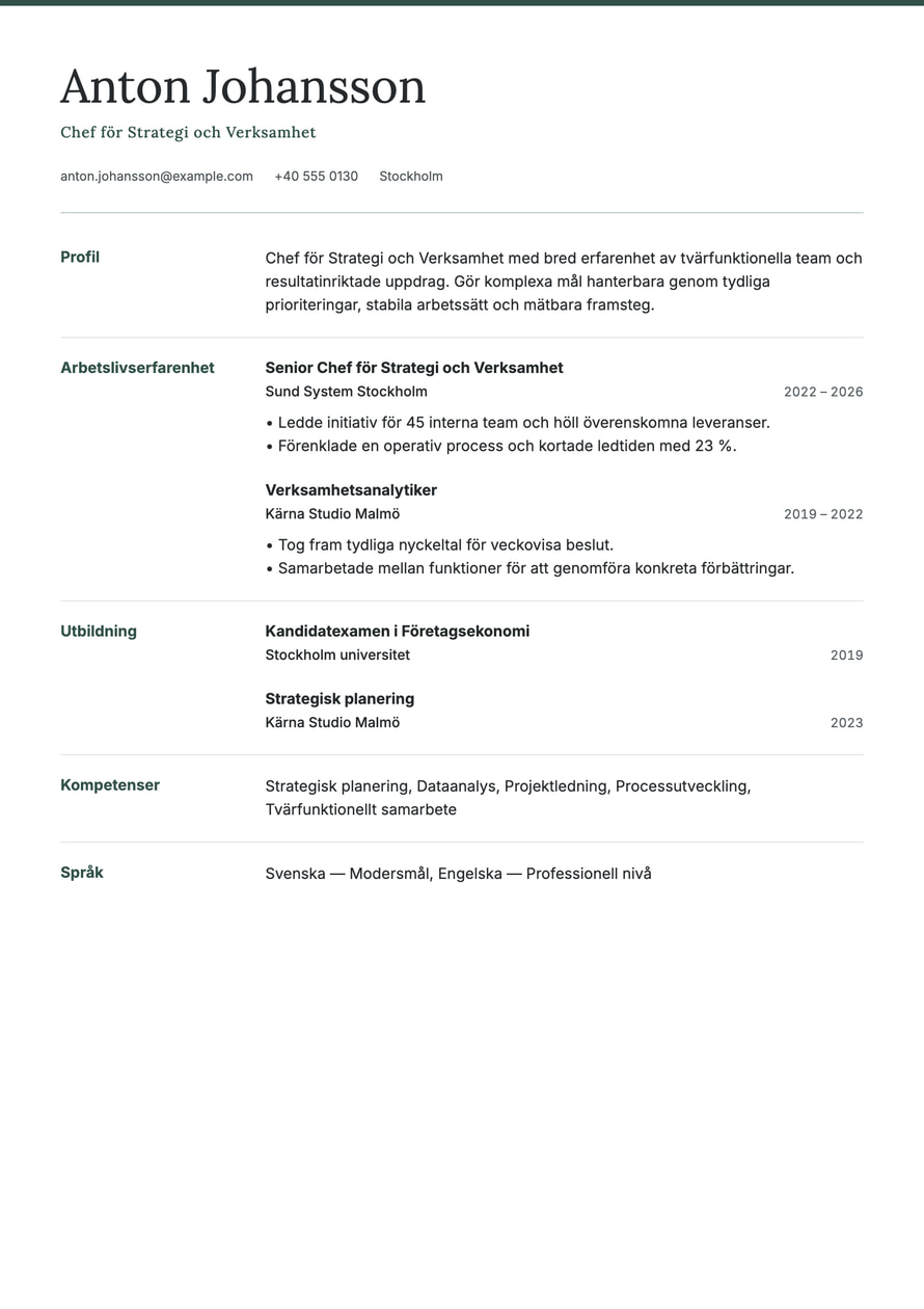 Meridian resume preview