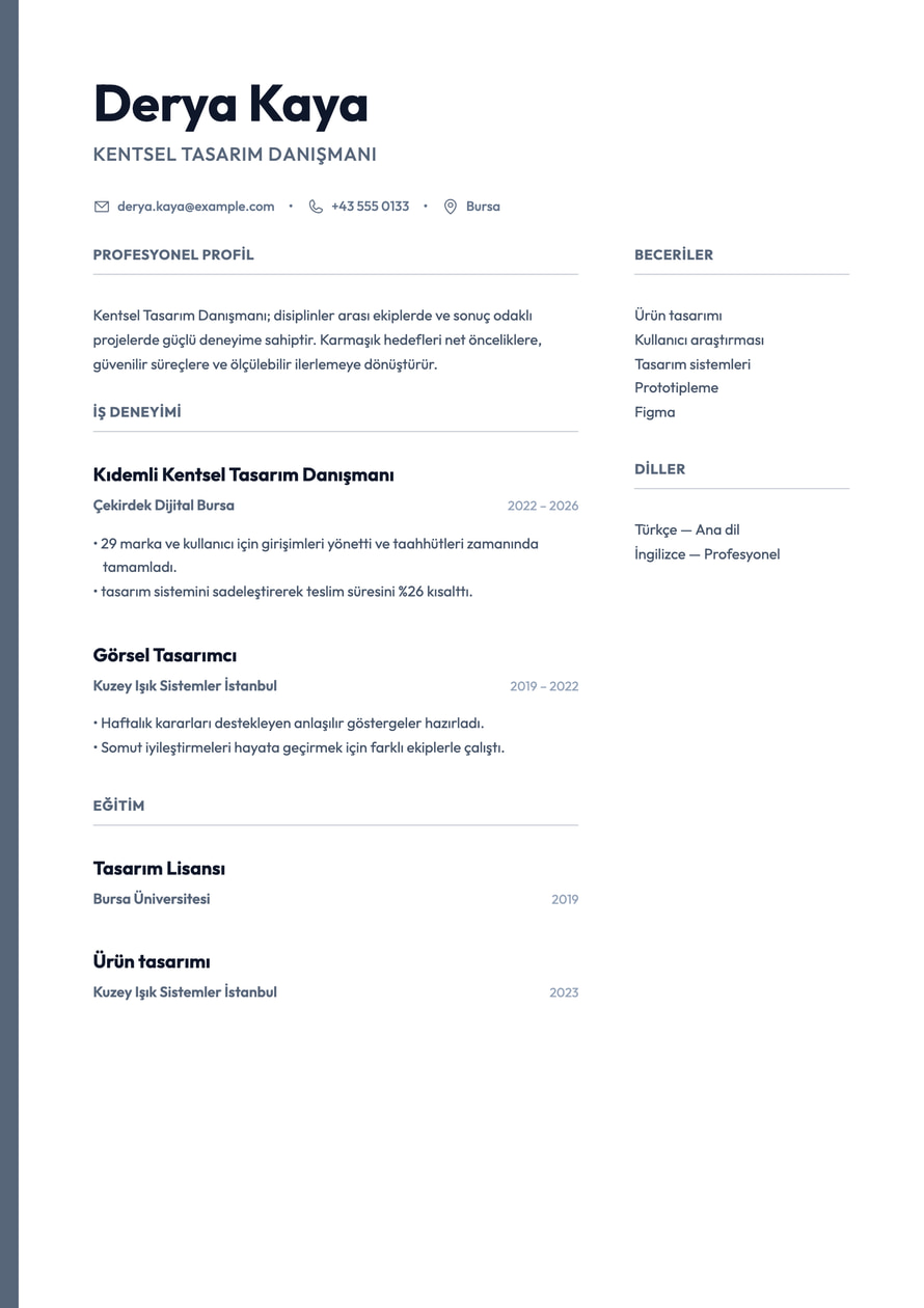 Urban Split resume preview