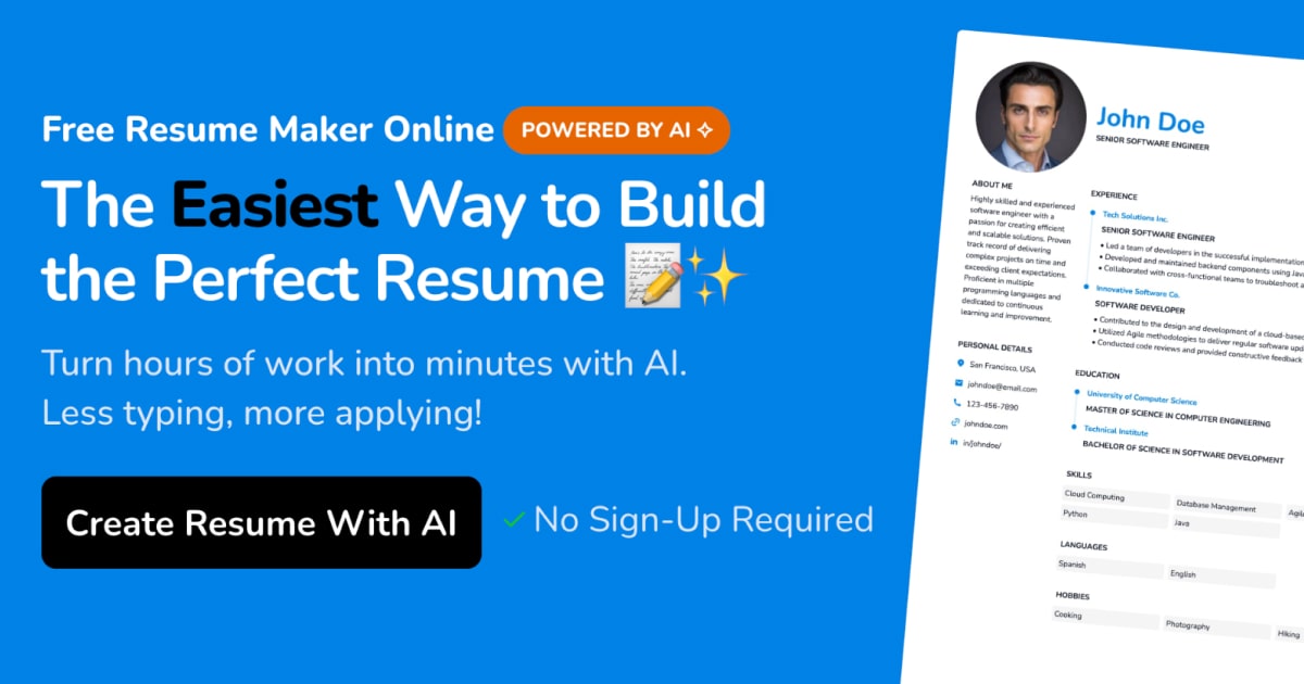 Resumemaker Online Design A Professional Resume For Free